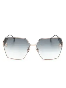 Солнцезащитные очки в массивной оправе Philipp Plein Eyewear, черный