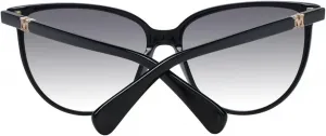 Солнцезащитные очки MaxMara MM 0045 Emme 10 01B, глянцево-черные, Maxmaragram m/Gradient S, Black