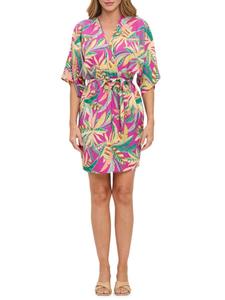 Мини-платье с тропическим принтом Renee C., цвет Magenta