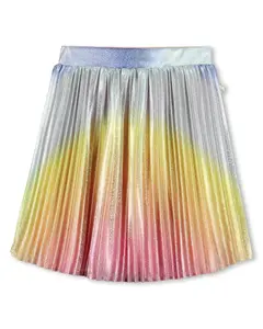 Детская плиссированная юбка из блестящей ткани Billieblush, многоцветный