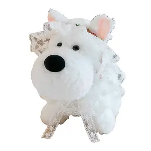 Плюшевая кукла милого щенка вест хайленд уайт терьера высотой 25 см OU DI PIG, белый