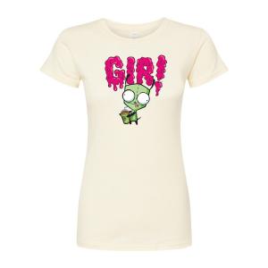 Футболка приталенного кроя Invader Zim Gir Slime для юниоров Licensed Character, бежевый