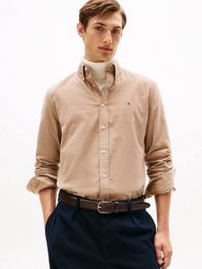 Хлопковая рубашка Regular Fit из вельвета Tommy Hilfiger, Coastal Taupe