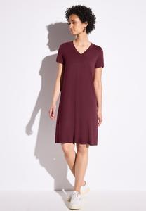 Платье из джерси IN UNIFARBE Street One, темно-красный