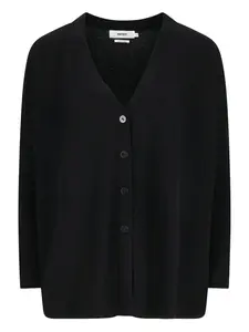 Кардиган из шерсти на пуговицах Alicia Notshy, черный