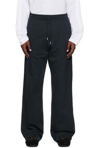 Dries Van Noten Черные спортивные штаны на шнуровке