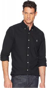 POLO RALPH LAUREN Мужская классическая рубашка Oxford Performance, Black