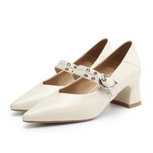 FOXER Мэри Джейн туфли женские бежевые, цвет Beige