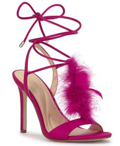 Женские сандалии Jenzin Feather на шнуровке и шпильке Jessica Simpson, Dark Fuschia