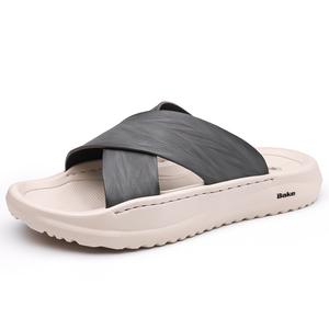 Тихие нескользящие тапочки-слайды мужские BAKE, Gray