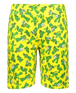 Хлопковые спортивные шорты с принтом и эластичным поясом Moschino, мультиколор