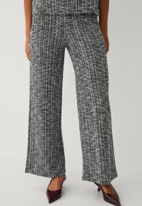 Брюки Ellos Collection MIT BOUCLÉ-STRUKTUR, Schwarzweiß/Black