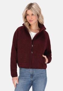 Флисовая куртка Schmuddelwedda Fleece jacket, Burgundy Melange/Dark Red