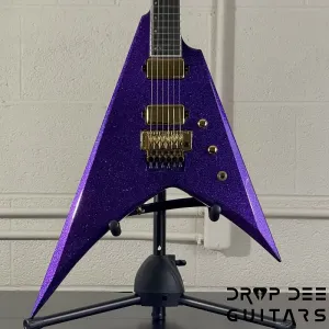 Электрогитара ESP USA V-II FR с чехлом - Фиолетовый блеск