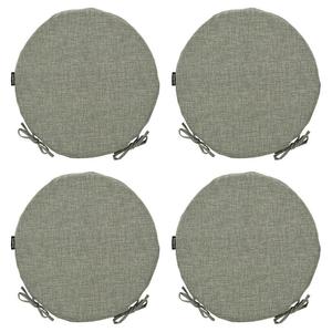 AMPO Подушка для сиденья, подушка для стула, подушка, подушка, подушка для сиденья, круглая подушка, 4 шт., серый