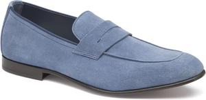 Туфли-лоферы Johnston Murphy Taylor Penny для повседневной и деловой носки с отделкой слип-он Johnston & Murphy, Denim Italian Suede