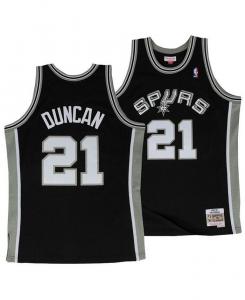Классическая майка Swingman из твердой древесины Тима Дункана Big Boys San Antonio Spurs Mitchell & Ness, серый