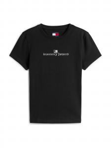 Tommy Jeans Футболка 'ESS' в черном цвете