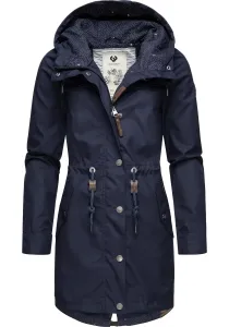 Парка Ragwear "Canny", с капюшоном, стильная переходная куртка с большим капюшоном, цвет морской волны