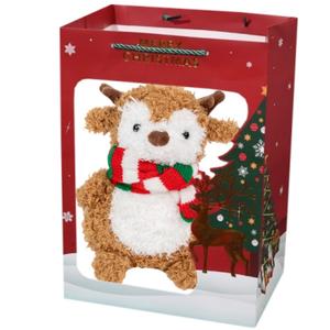 Плюшевая кукла Creative Scarf Deer Dolls высотой 18 см Small bubble, красный