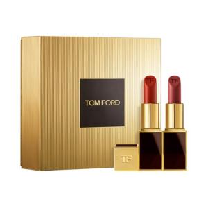 TOM FORD Набор губных помад TF Qixi Festival Limited Black Tube с атласным блеском, легко растушевывается, оттенки Complexion 3.5g+3g