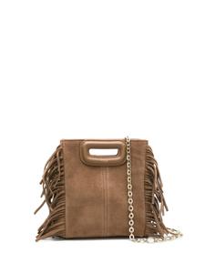 Maje маленькая сумка M с бахромой, коричневый