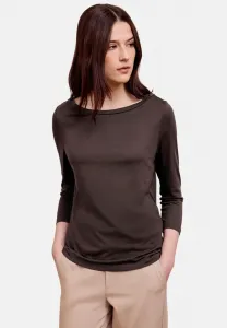 Простая футболка с длинными рукавами Street One Studio, Braun
