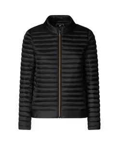 Черная стеганая пуховая куртка для женщин Save The Duck, черный