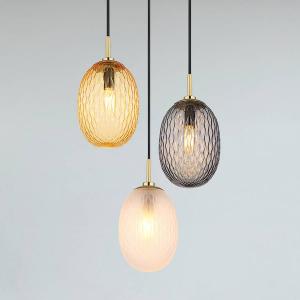 Подвесной светильник Globo Lighting Devin Typ A, копченое стекло / железо - количество языков пламени: 3