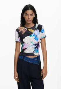 Футболка Desigual TEXTURED FLORAL, Mix/Multi-Coloured