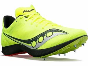 SAUCONY Мужские кроссовки Velocity MP 2023 Spike желтого цвета