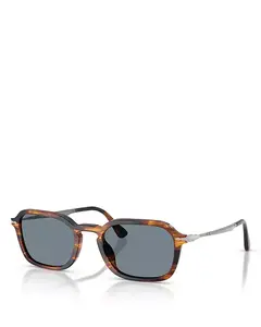 Круглые солнцезащитные очки, 54 мм Persol, синий