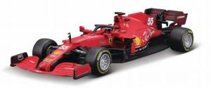 Гоночный автомобиль Ferrari SF21 Sainz 1:43 Bburago 36828