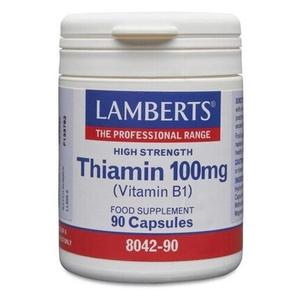 Тиамин 100 мг Витамин B1 90, Lamberts
