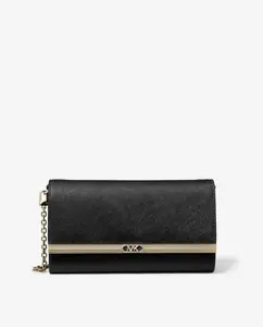 Кожаная сумка Mona с ручкой-цепочкой Michael Michael Kors, черный