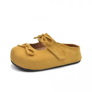 Take the Qin Женские противоскользящие тапочки с закрытым носком желтые, цвет Yellow