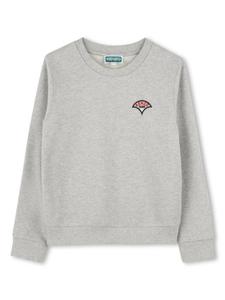 Толстовка с вышитым логотипом Kenzo Kids, серый
