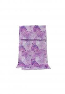 Шарф кот ZEBRO, фиолетовый