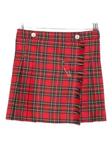 Юбка в складку из клетчатой ткани Mariella Ferrari, красный