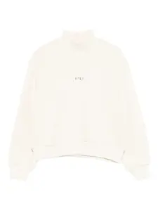 Толстовка с логотипом и воротником-стойкой MSGM Kids, нейтральный