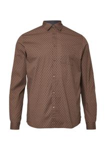 Рубашка на пуговицах классического кроя s.Oliver, Cognac