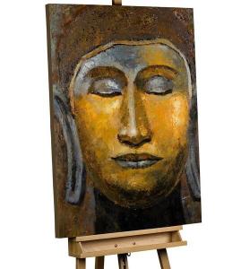 Акриловая картина ручной работы KUNSTLOFT Inneres Zen, коричневый