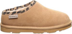 Тапочки BEARPAW girls Tabitha Youth Purple Sage, Leopard Trim