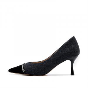 ELLE Стройные каблуки на шпильке 7 см женские темно-серые, цвет Dark Gray