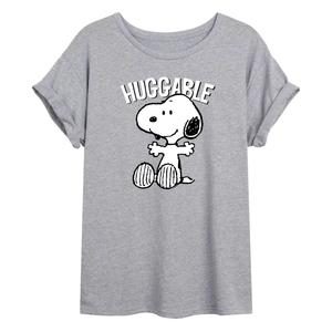 Объёмная футболка большого размера с рисунком Juniors' Peanuts Licensed Character