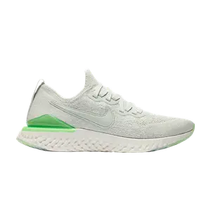 Кроссовки Nike Wmns Epic React Flyknit 2 'Silver Lime', серебряный