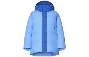 Женское широкое пуховое пальто с капюшоном Uniqlo, 61 голубой