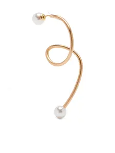 Серьги-спирали, украшенные жемчугом Cult Gaia, золотой