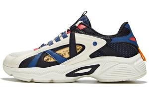 Кроссовки мужские толстые низкие белый/синий/черный 361°