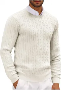 Мужской свитер с длинным рукавом и узором Twist Patterned